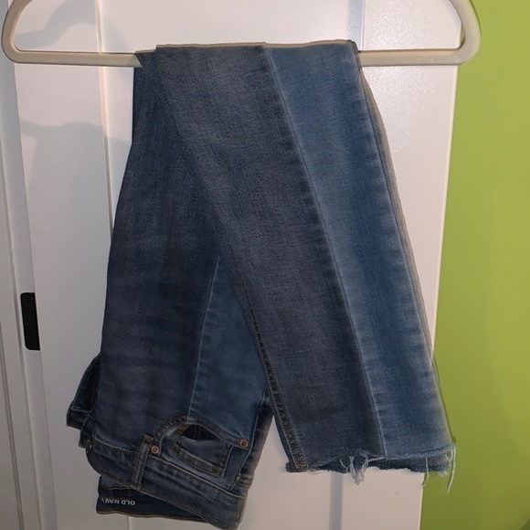 Two-Toned Straight Leg Jeans - Picture 1 of 4